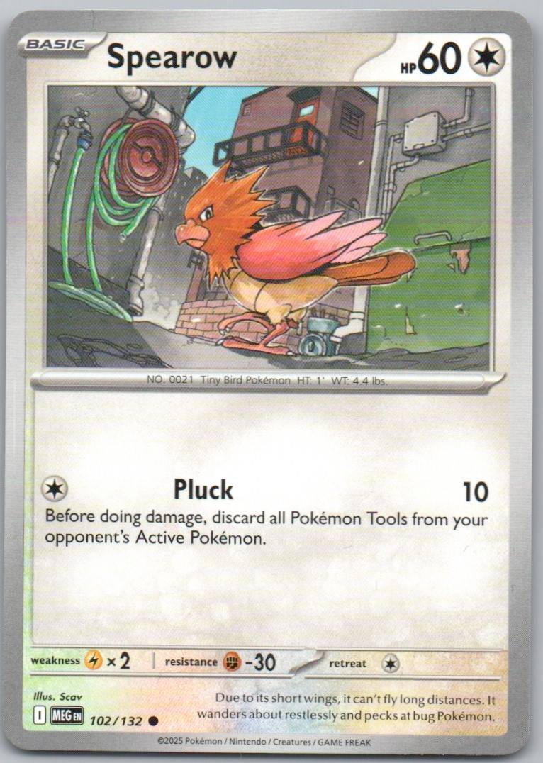 Spearow 102 Normal Colorless Card - Mega Evolution