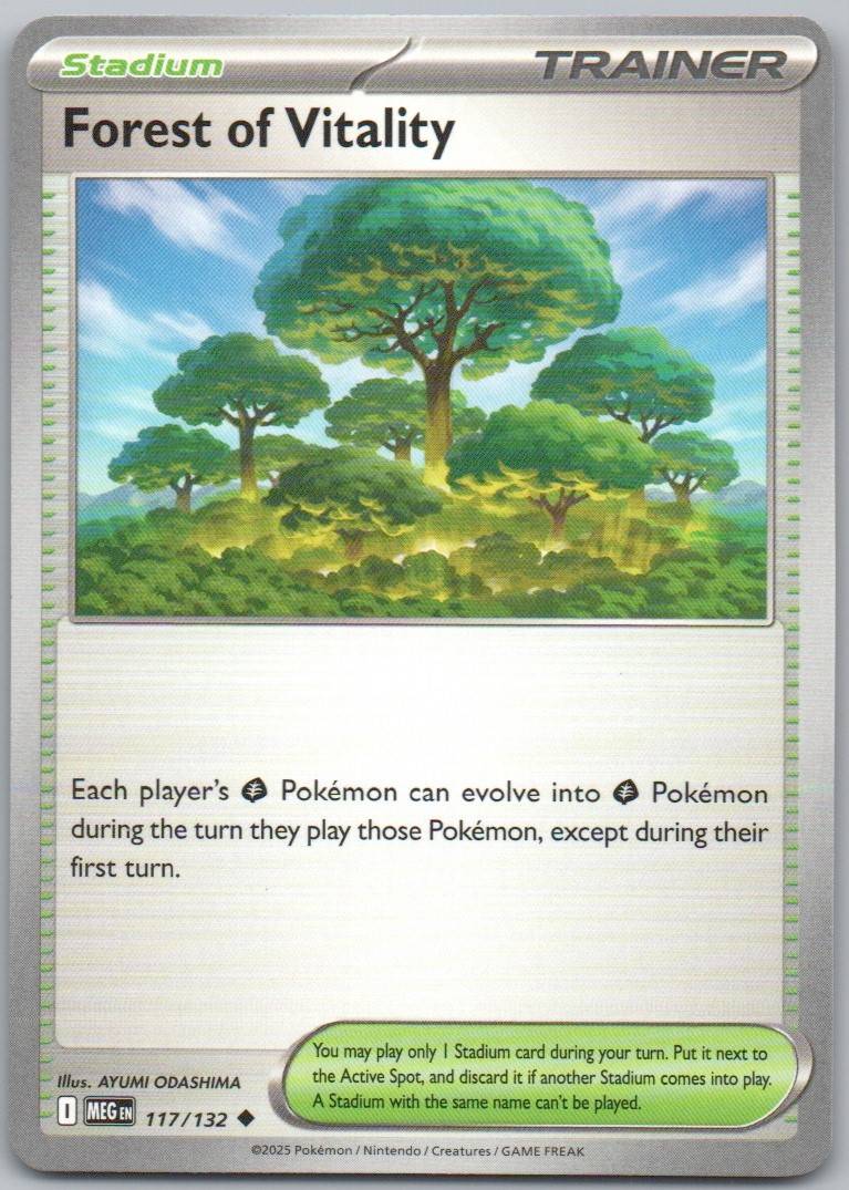 Forest of Vitality 117 Normal Trainer Card - Mega Evolution