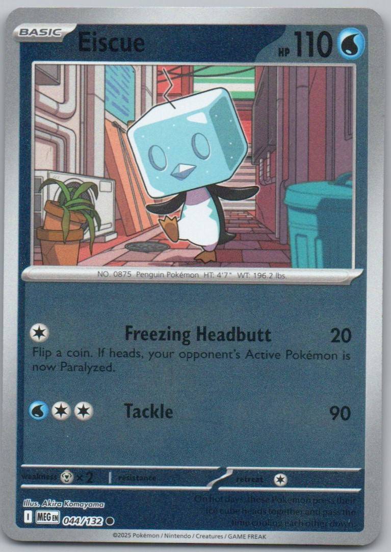 Eiscue 044 Reverse Holo Water Card - Mega Evolution