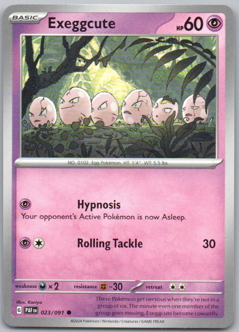 Exeggcute 023 Normal Psychic Card - Paldean Fates