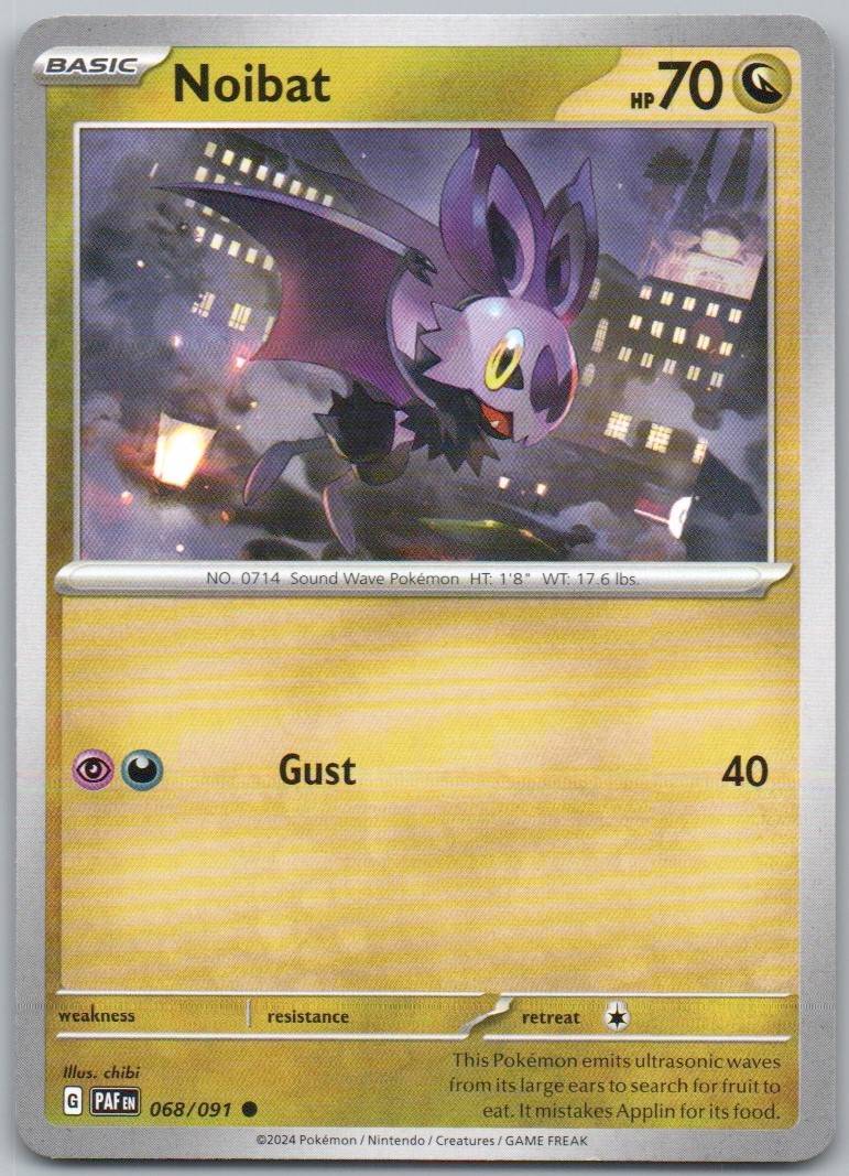 Noibat 068 Normal Dragon Card - Paldean Fates