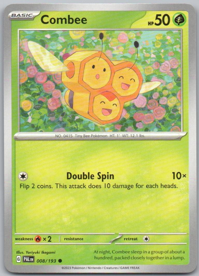 Combee 008 Normal Grass Card - Paldea Evolved