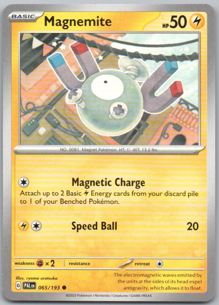 Magnemite 065 Normal Lightning Card - Paldea Evolved