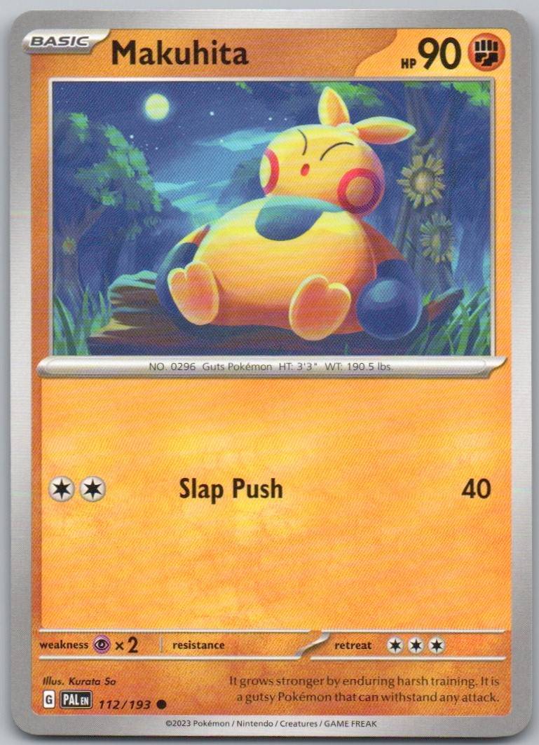 Makuhita 112 Normal Fighting Card - Paldea Evolved