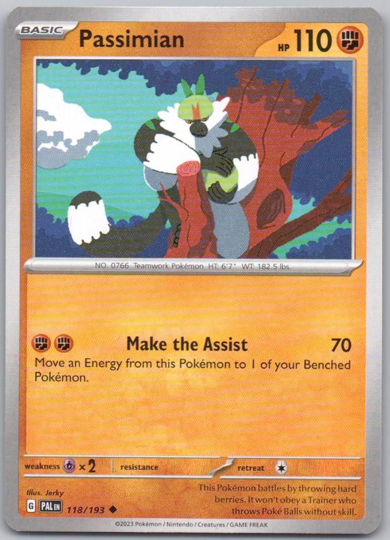 Passimian 118 Normal Fighting Card - Paldea Evolved