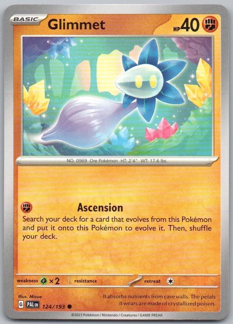 Glimmet 124 Normal Fighting Card - Paldea Evolved