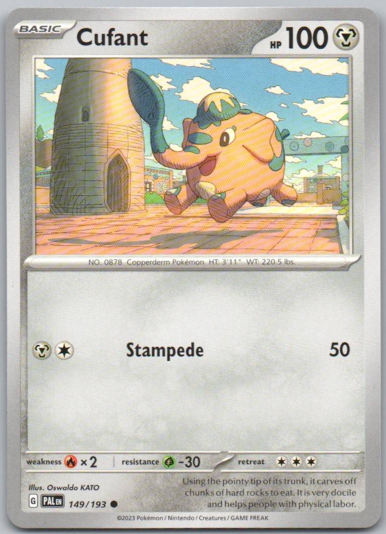 Cufant 149 Normal Steel Card - Paldea Evolved