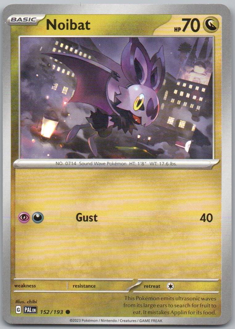 Noibat 152 Normal Dragon Card - Paldea Evolved