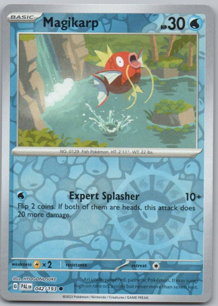 Magikarp 042 Reverse Holo Water Card - Paldea Evolved