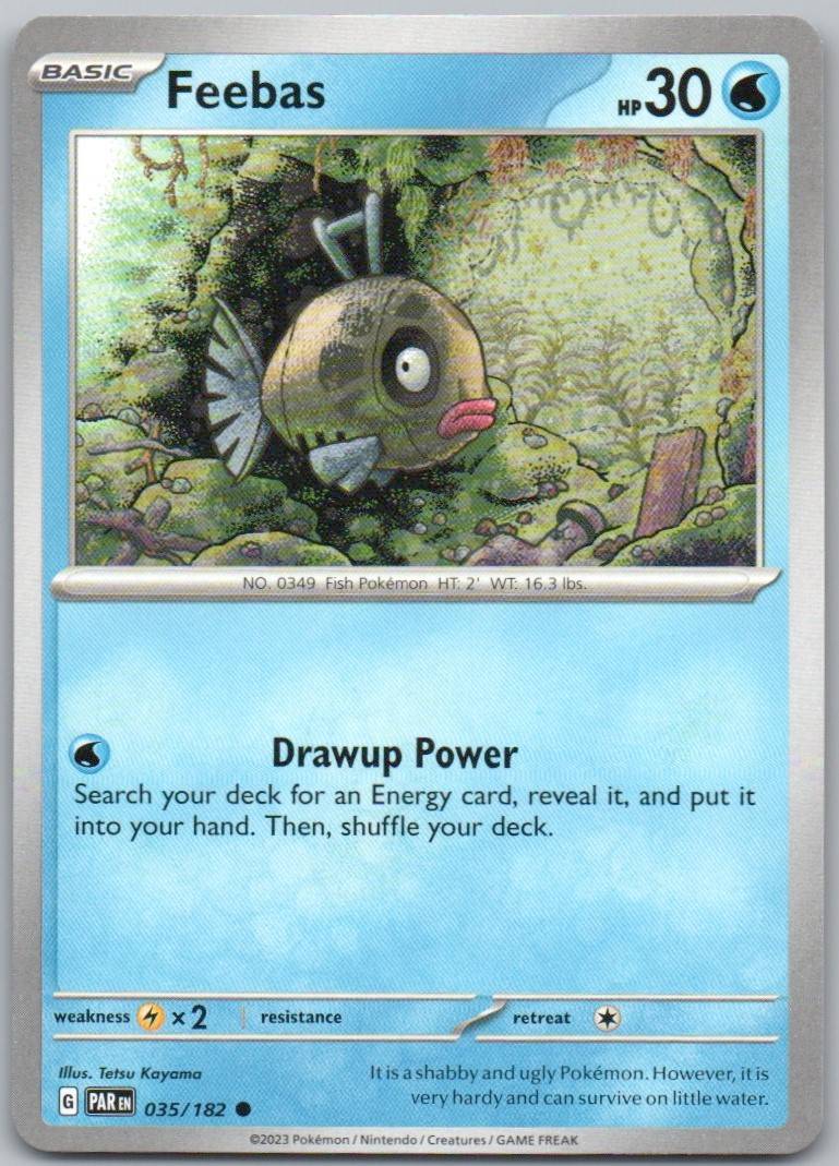 Feebas 035 Normal Water Card - Paradox Rift