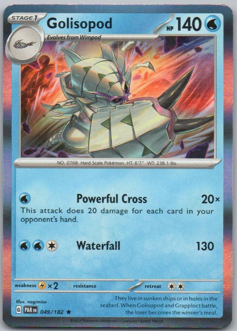 Golisopod 049 Holo Water Card - Paradox Rift