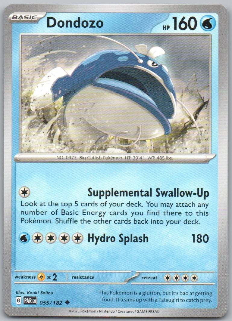 Dondozo 055 Normal Water Card - Paradox Rift