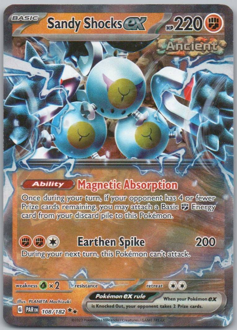 Sandy Shocks EX 108 Holo Fighting Card - Paradox Rift