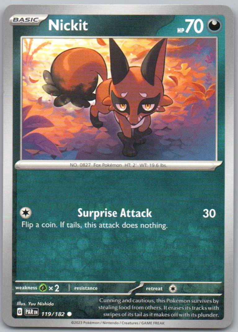 Nickit 119 Normal Darkness Card - Paradox Rift