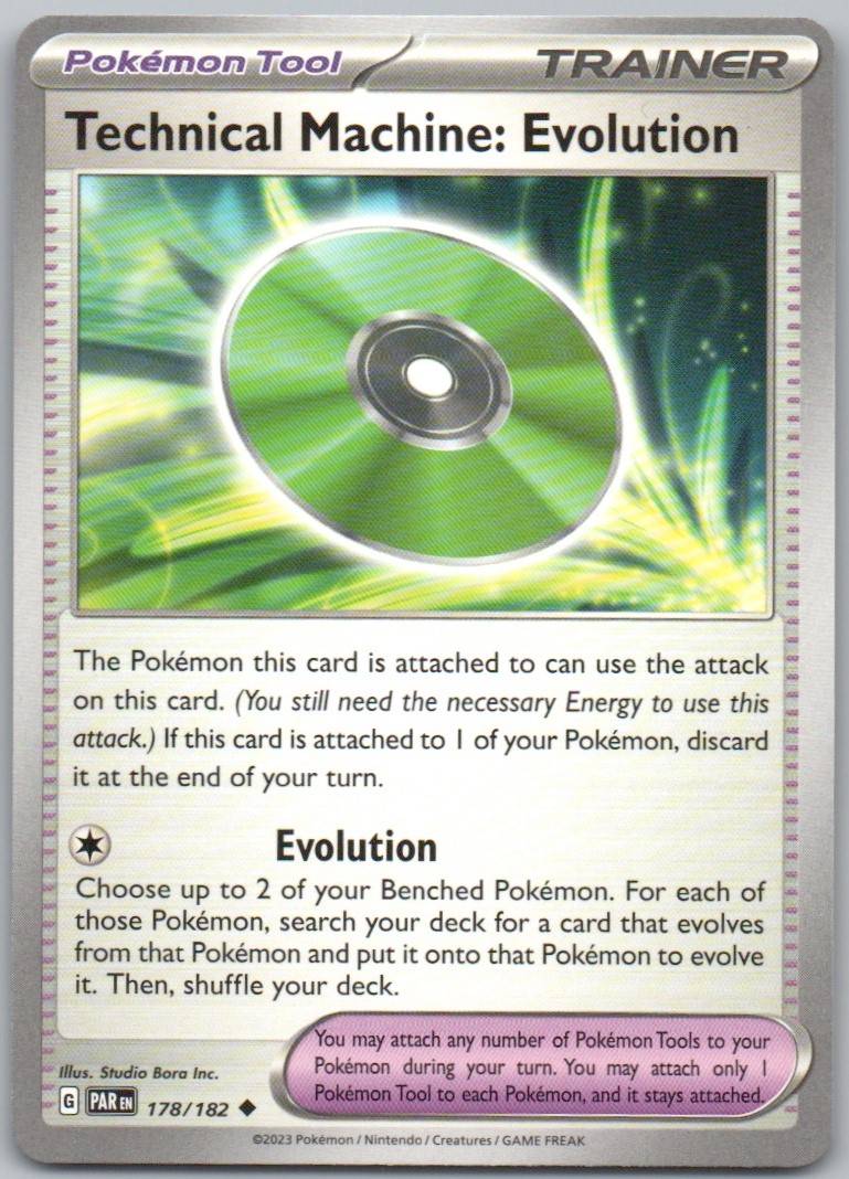 Technical Machine: Evolution 178 Normal Trainer Card - Paradox Rift
