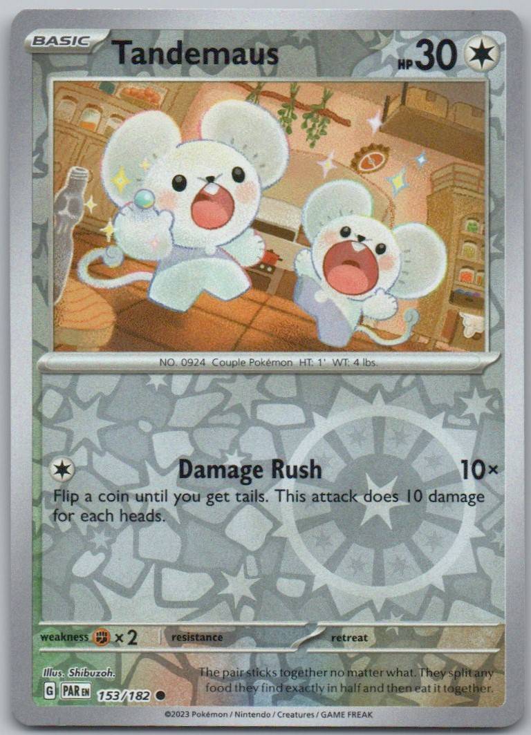 Tandemaus 153 Reverse Holo Colorless Card - Paradox Rift