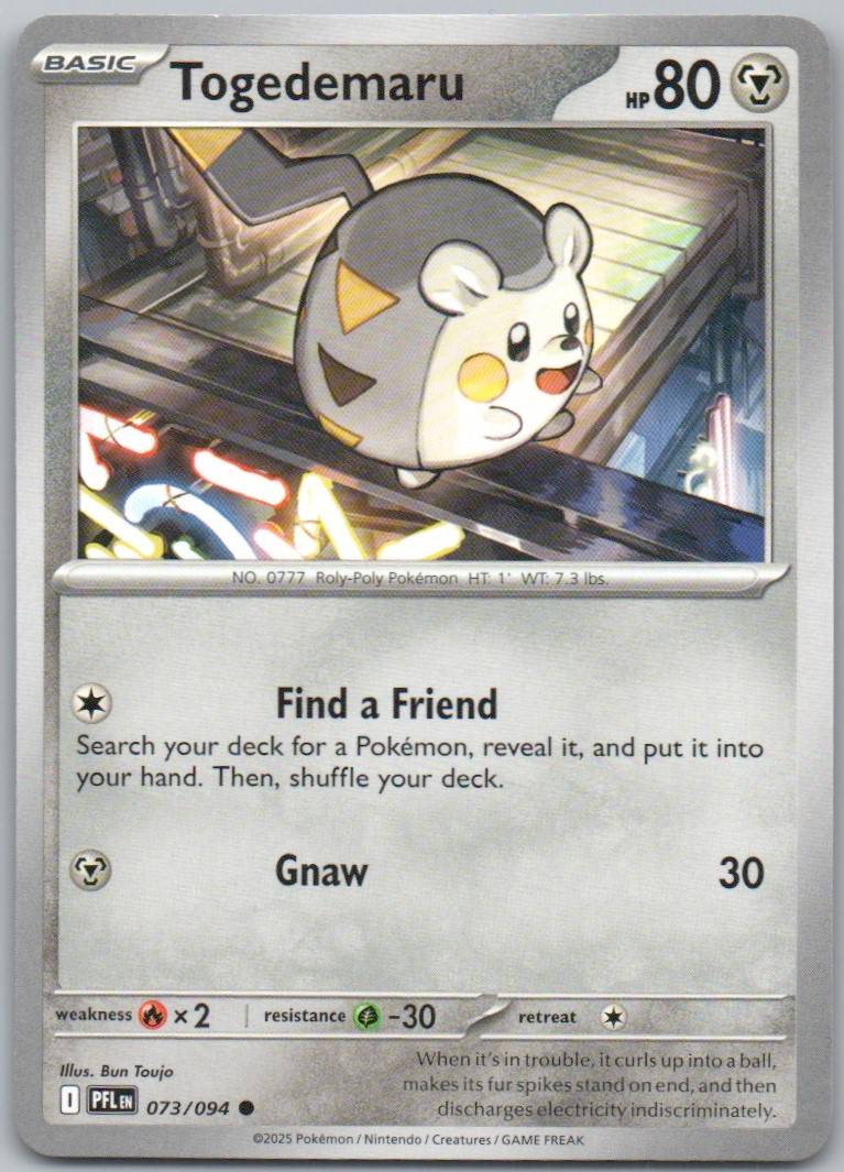 Togedemaru 073 Normal Steel Card - Phantasmal Flames