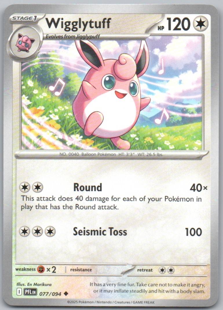 Wigglytuff 077 Normal Colorless Card - Phantasmal Flames