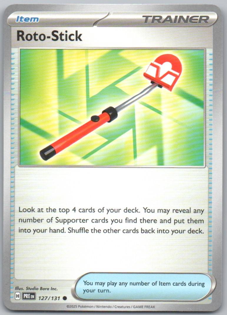 Roto-Stick 127 Normal Dragon Card - Prismatic Evolutions