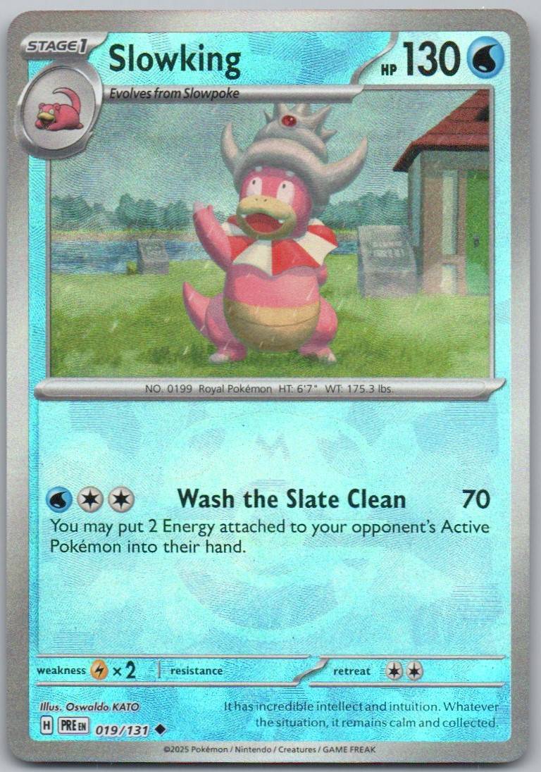Slowpoke 018 Master Ball Water Card - Prismatic Evolutions