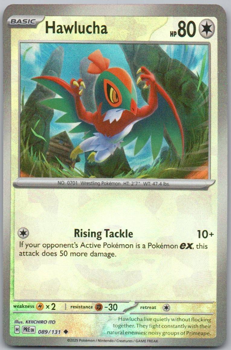 Hawlucha 089 Poke Ball Colorless Card - Prismatic Evolutions