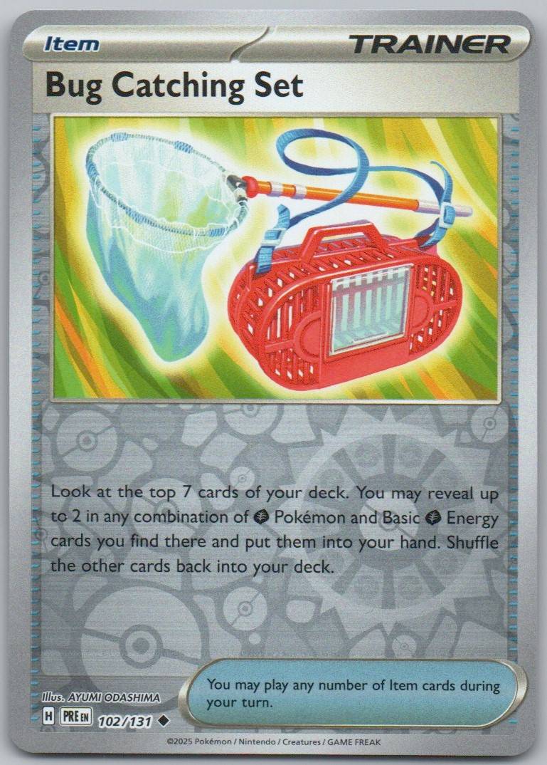 Bug Catching Set 102 Reverse Holo Trainer Card - Prismatic Evolutions
