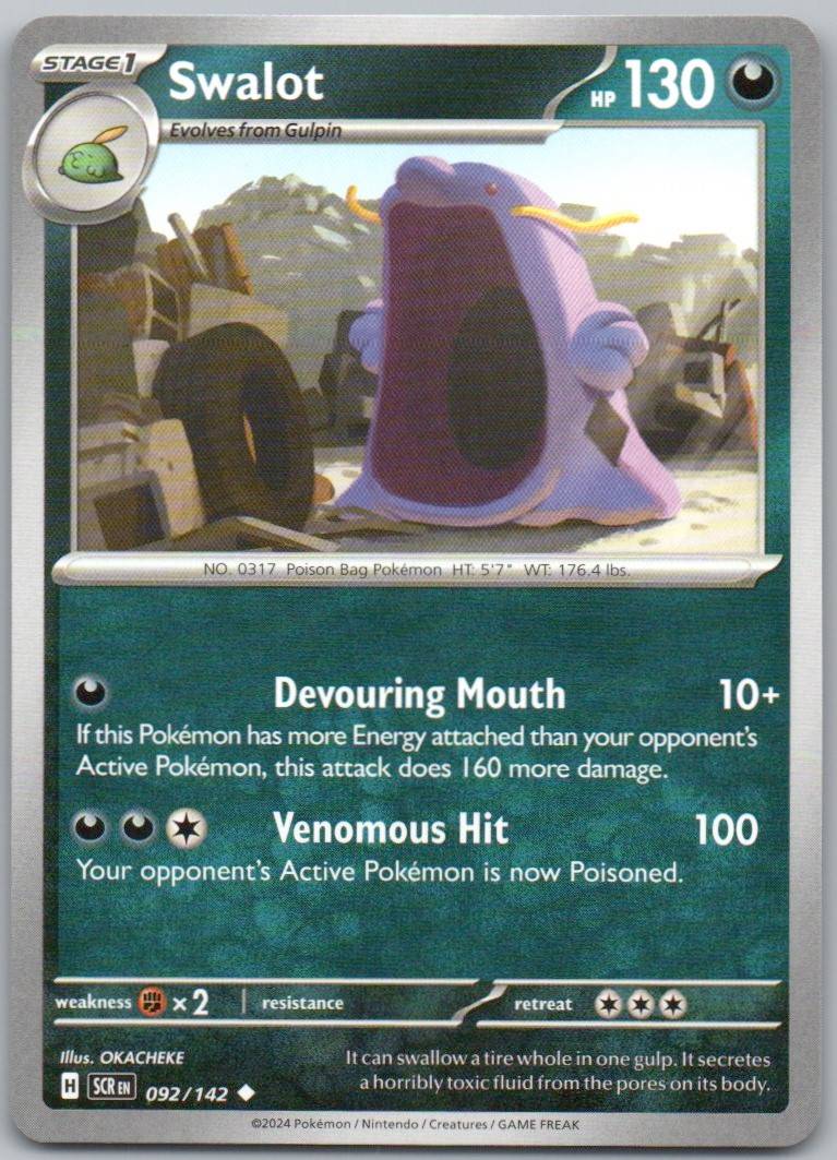 Swalot 092 Normal Darkness Card - Stellar Crown