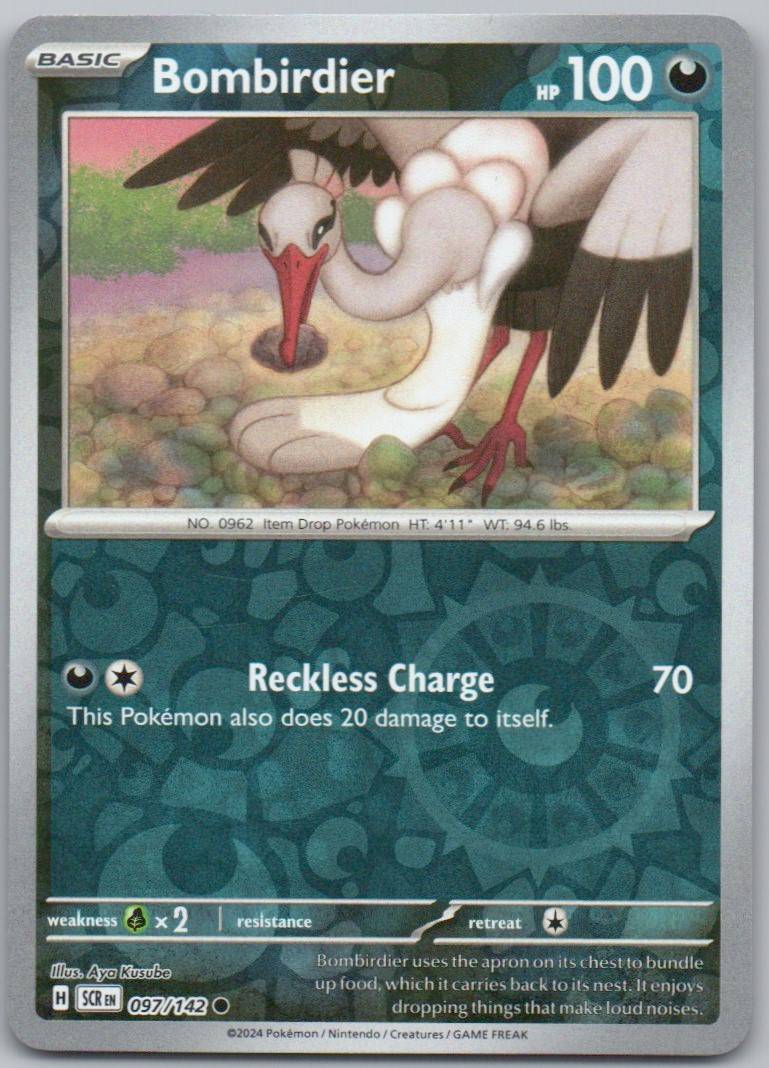 Bombirdier 097 Reverse Holo Darkness Card - Stellar Crown