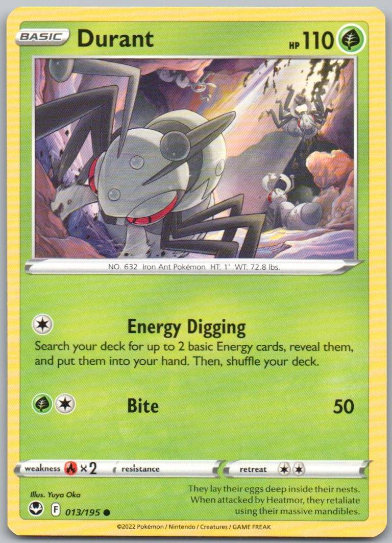 Durant 013 Normal Grass Card - Silver Tempest