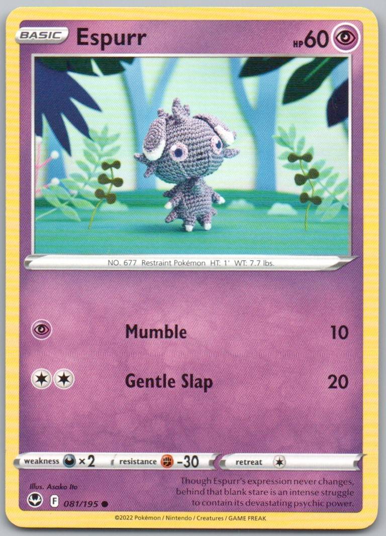 Espurr 081 Normal Psychic Card - Silver Tempest