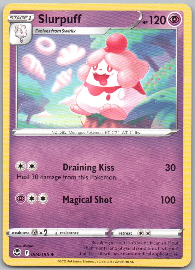 Slurpuff 084 Normal Psychic Card - Silver Tempest
