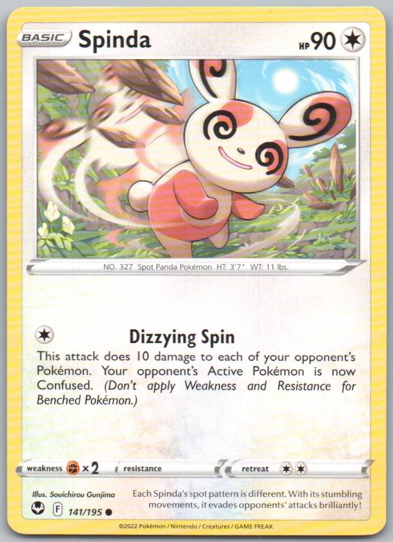 Spinda 141 Normal Colorless Card - Silver Tempest