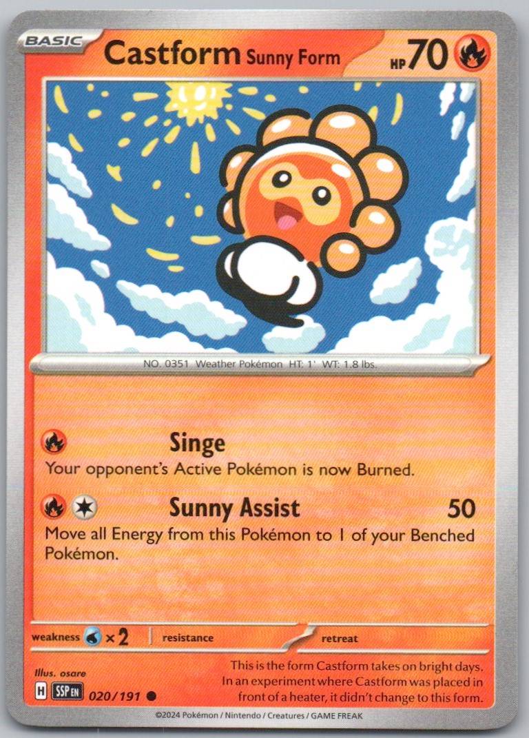 020 - Castform Sunny Form