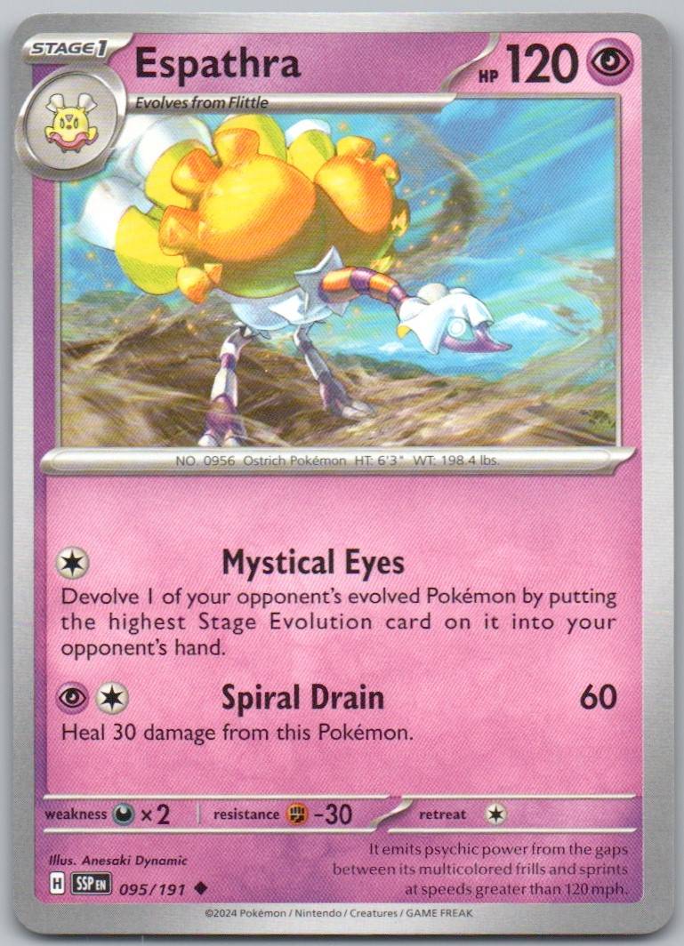 Gastrodon 107 Reverse Holo Fighting Card - Surging Sparks