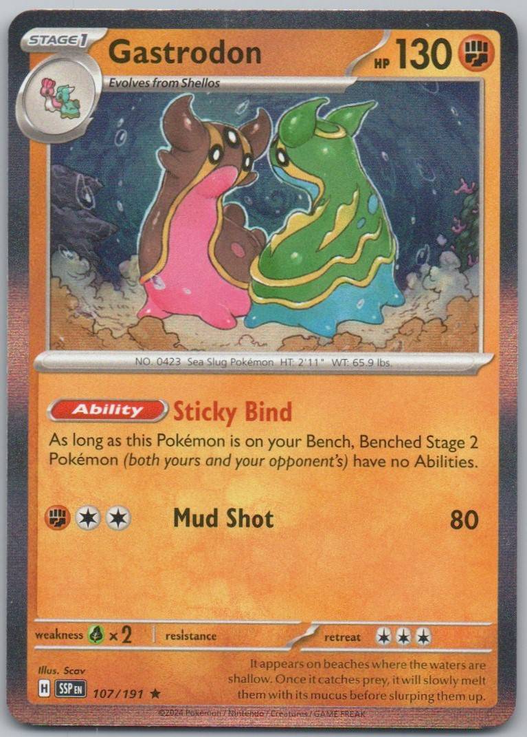 Shroodle 120 Reverse Holo Darkness Card - Surging Sparks