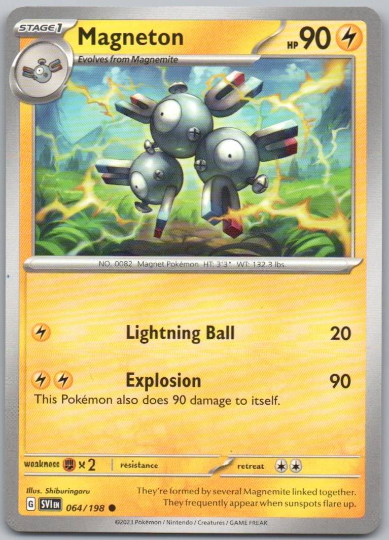 Magneton 064 Normal Lightning Card - Scarlet & Violet