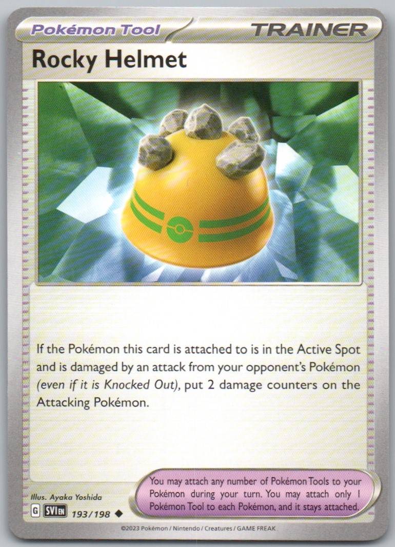 Rocky Helmet 193 Normal Trainer Card - Scarlet & Violet