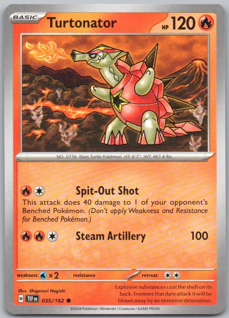 Turtonator 035 Normal Fire Card - Temporal Forces