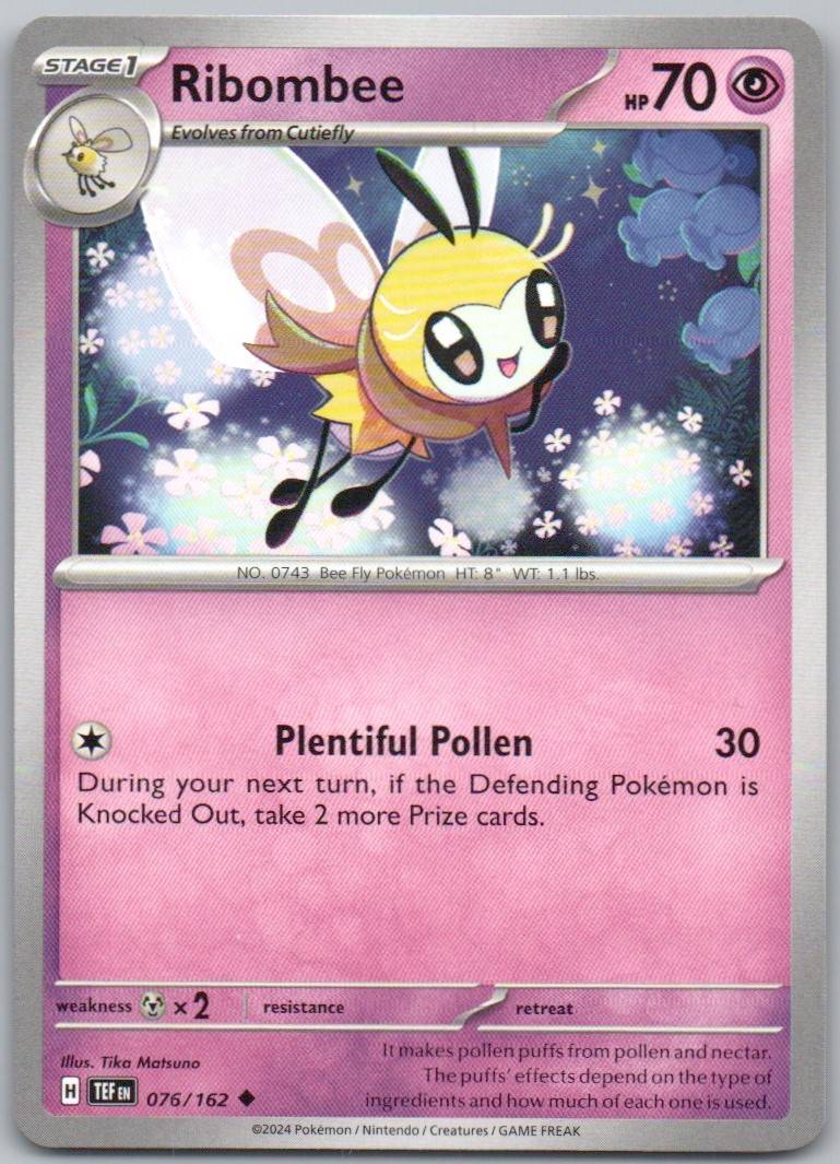 Ribombee 076 Normal Psychic Card - Temporal Forces