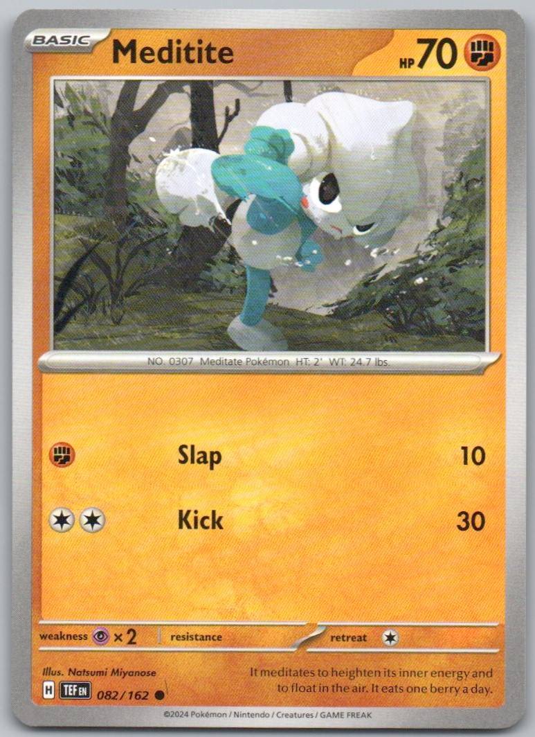 Meditite 082 Normal Fighting Card - Temporal Forces