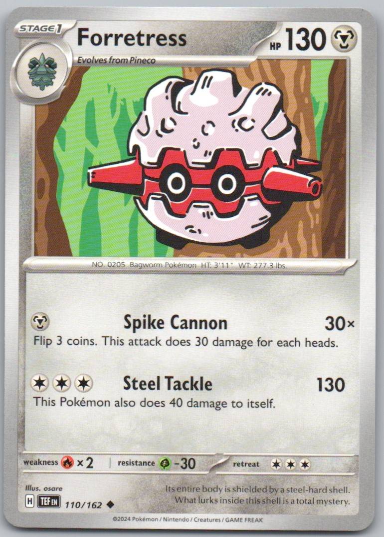 Forretress 110 Normal Steel Card - Temporal Forces