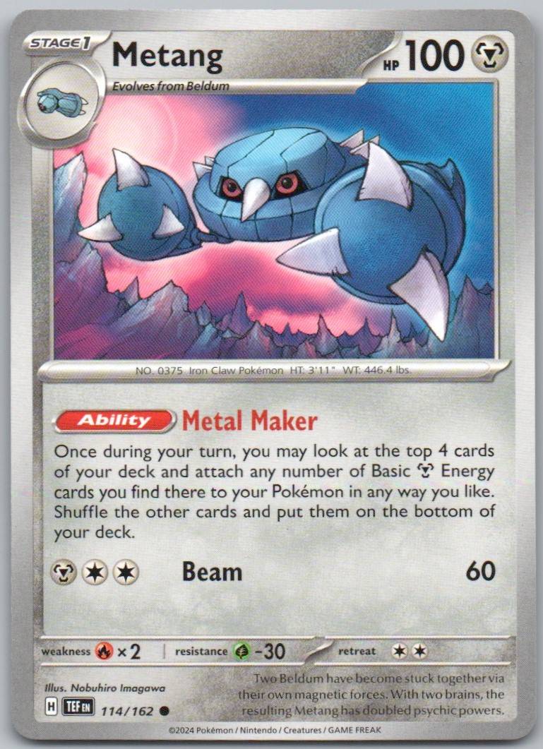 Metang 114 Normal Steel Card - Temporal Forces