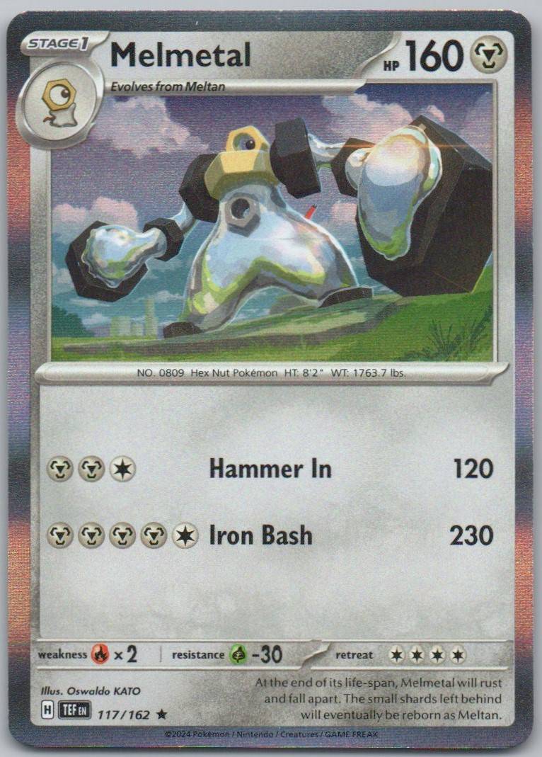 Melmetal 117 Holo Steel Card - Temporal Forces