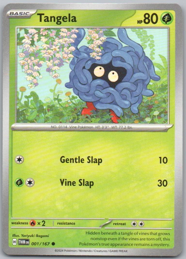 Tangela 001 Normal Grass Card - Twilight Masquerade