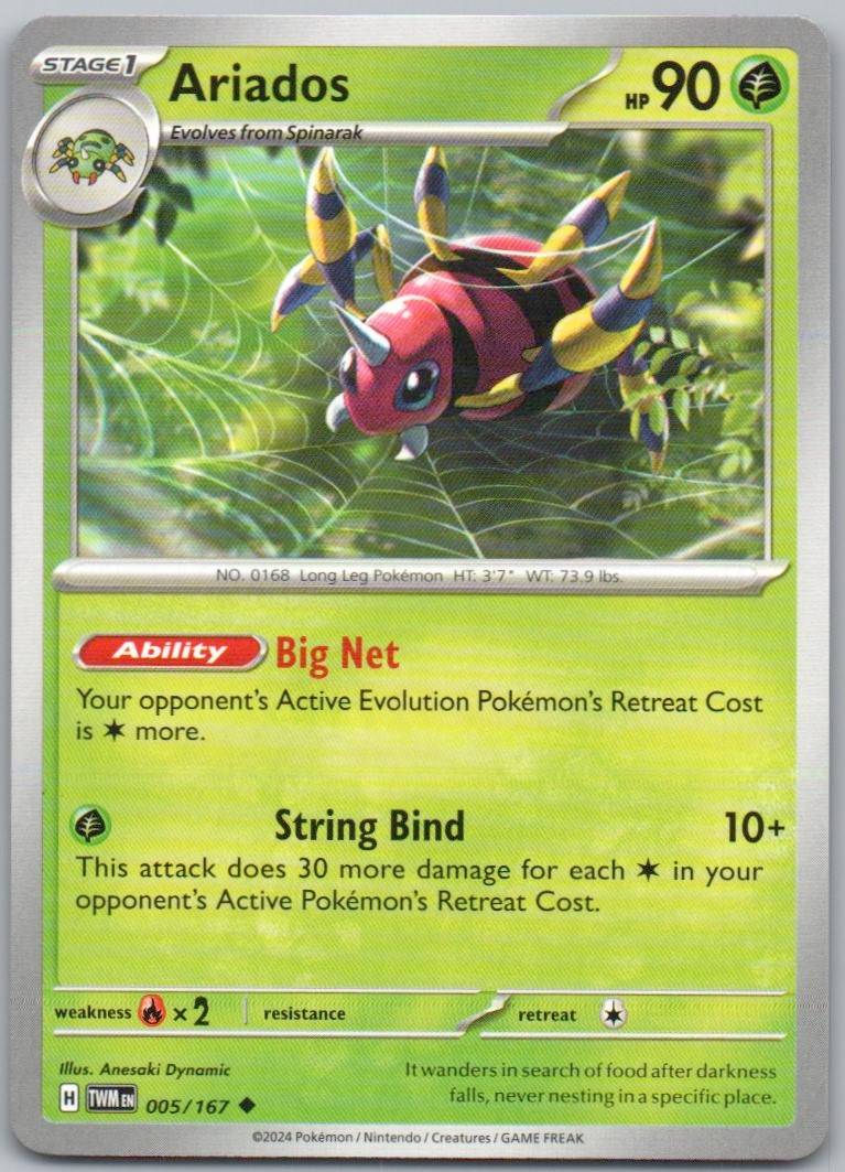 Ariados 005 Normal Grass Card - Twilight Masquerade