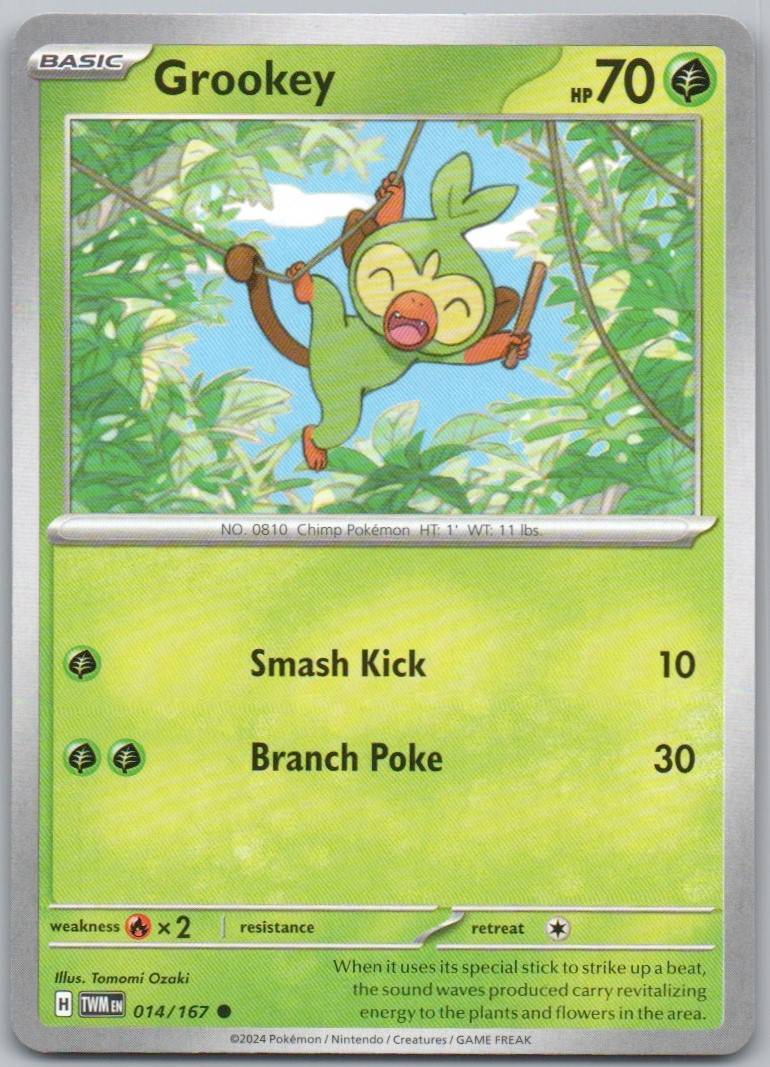 Grookey 014 Normal Grass Card - Twilight Masquerade