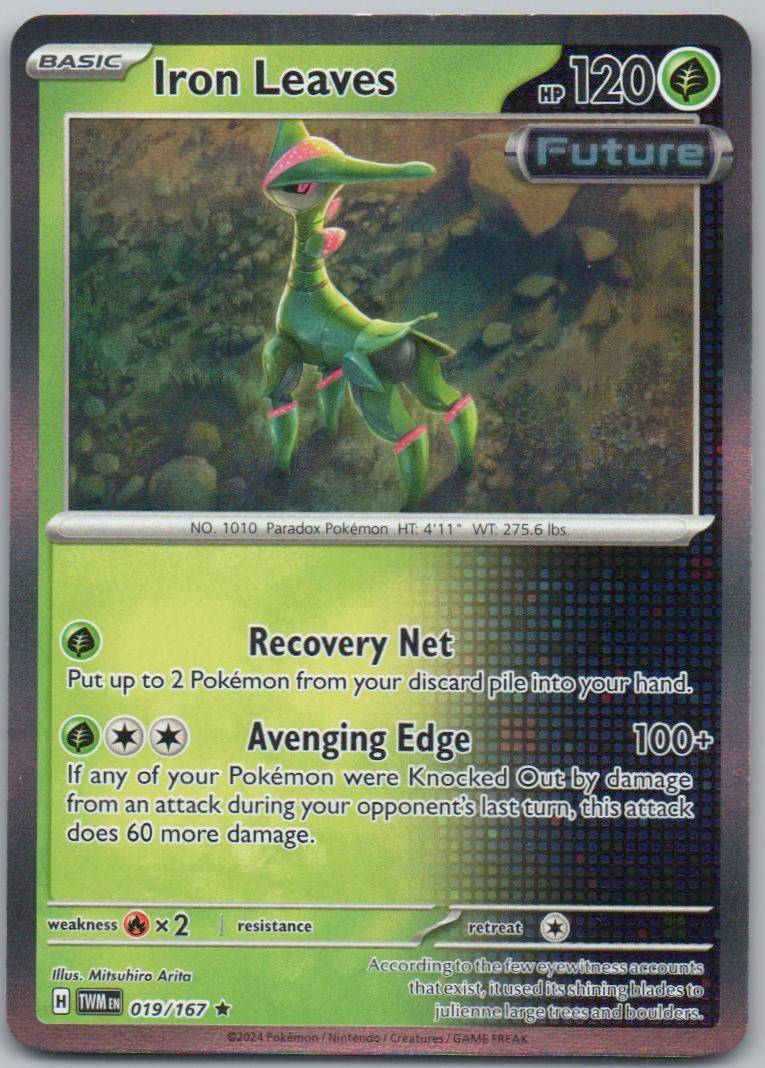 Iron Leaves 019 Holo Grass Card - Twilight Masquerade