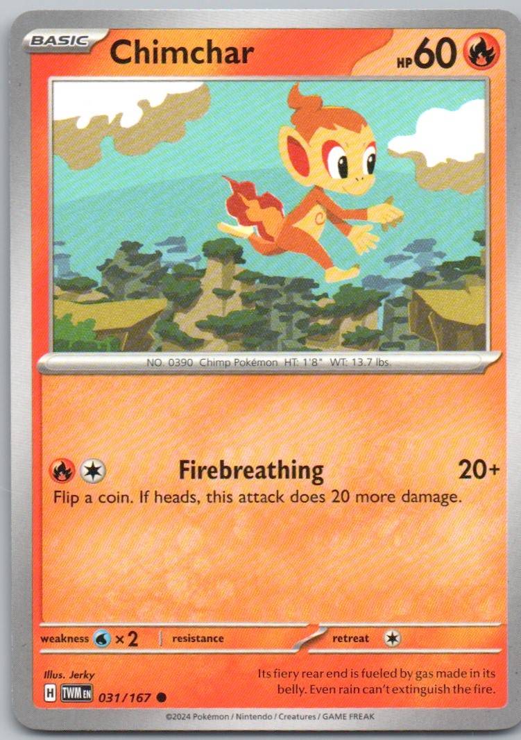 Chimchar 031 Normal Fire Card - Twilight Masquerade