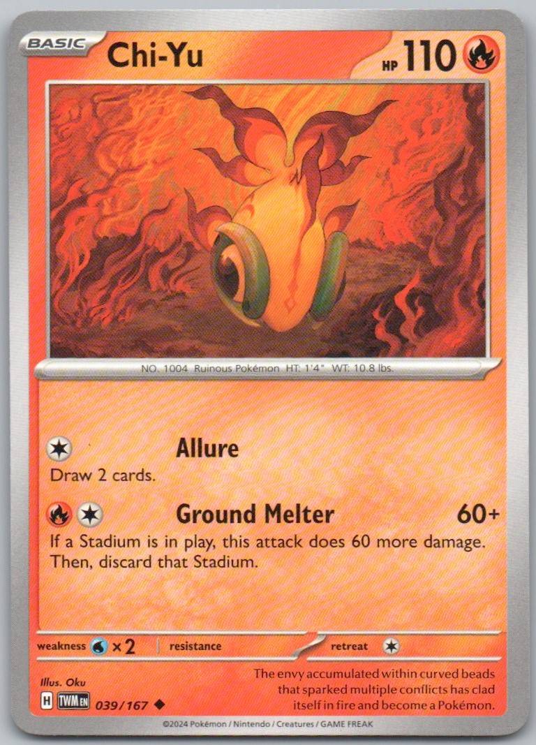 Chi-Yu 039 Normal Fire Card - Twilight Masquerade