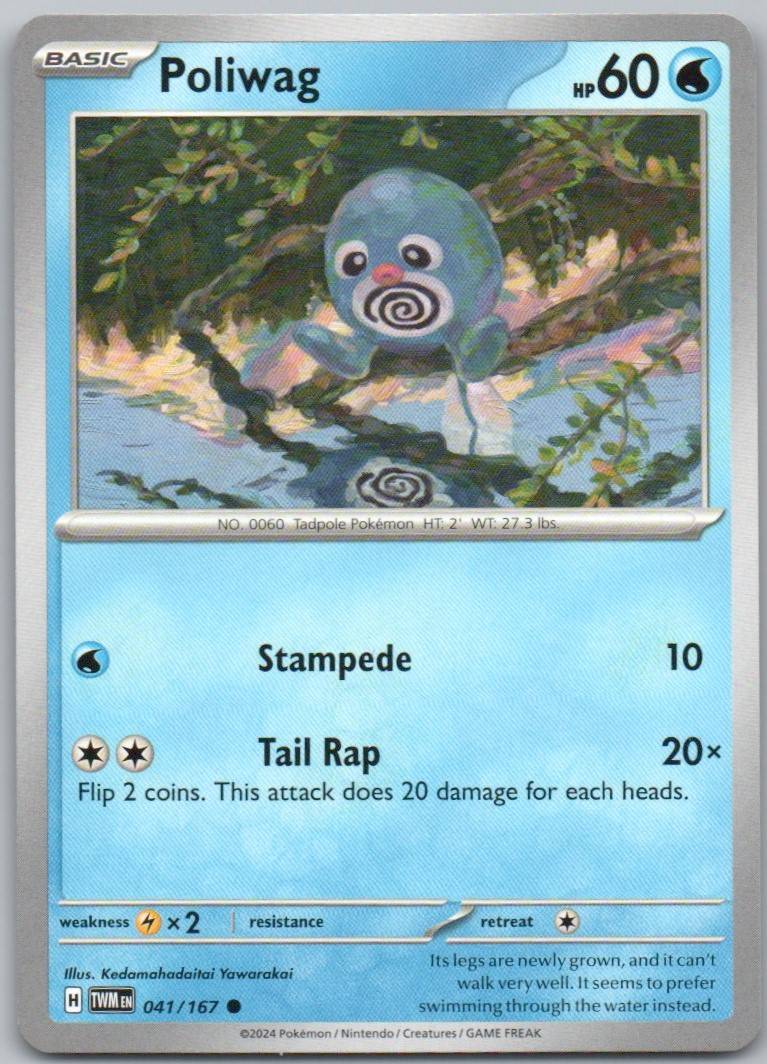 Poliwag 041 Normal Water Card - Twilight Masquerade